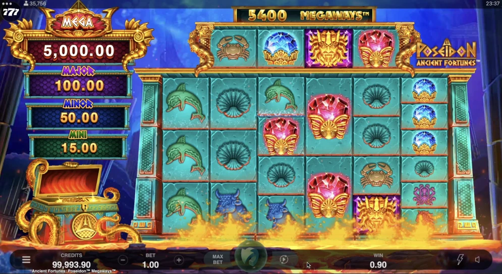 Ancient Fortunes Poseidon Megaways Slot